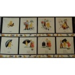 Panneau de 8 visuels Dick and Jane 55 x 110 cm