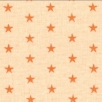 Batiste Frou-Frou Etoiles Douceur Mandarine fond clair 20x140 cm