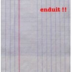 Tissu cahier d'écolier enduit 50x150 cm