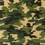 Tissu enduit Kaufman Camouflage Army 20x150 cm