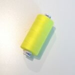 Bobine de fil à coudre jaune fluo 1000m