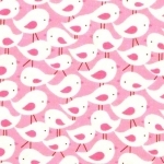 DERNIER COUPON Tissu Get Together oiseaux Flock of birds 90x110 cm