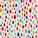 Tissu Il pleut il mouille coloris Pomme d'Amour par Aime comme Marie 20x140 cm