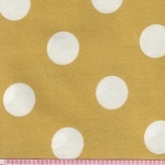 Popeline gros pois moutarde 20x140 cm