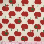 Tissu Happy Pommes rouges 20x110 cm