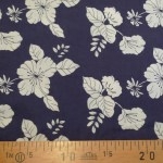 Popeline Hibiscus 20x140 cm