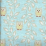 Tissu Hibou feuillages 20 x 110 cm