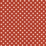 Tissu Indian Summer petits pois fond brique 20x110 cm