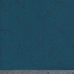 Léger comme une plume, jersey 100% coton bleu pétrole , 20 x 140 cm