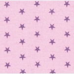 Batiste Frou-Frou Etoiles Lavande rosée fond clair 20x140 cm