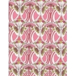 Liberty Mauverina rose et kaki coloris G 20 x 137 cm