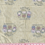 Tissu little matrioshkas fond vert 20x140 cm