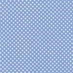 Toile enduite mini étoiles fond bleu 50x140 cm
