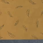 DERNIER COUPON Léger comme une plume, PE moutarde , 75 x 140 cm