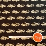 Tissu Echino Cars voitures fond noir 20x110 cm