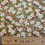 Tissu Noël Makover poinsetias 20x110 cm