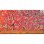 Toile cirée Kitch Kitchen oiseaux fond rose 50x120 cm
