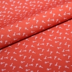 Tissu Papattes corail par Madame Casse Bonbon 20x140 cm