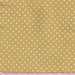 Popeline petits pois moutarde 20x140 cm