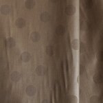 Tissu pois frappés fond taupe