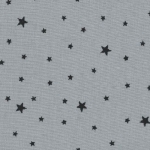 Tissu Première Etoile coloris poivre blanc étoiles noires