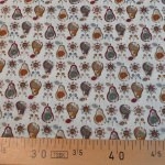 Popeline poires brunes 50x140 cm