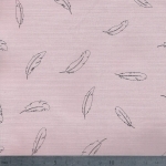 Léger comme une plume, popeline stretch rose pâle, 20 x 140 cm