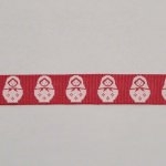 Ruban Poupée russe fushia 1m