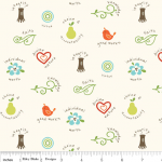 Tissu Goodlife symboles 20x110 cm