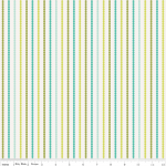 Tissu So Happy Together Stripe rayure coloris Blue 20x110 cm