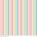 Tissu So Happy Together Stripe rayure coloris multi 20x110 cm