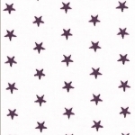 Batiste Frou-Frou Etoiles Prune délicate fond parme très clair 20x140 cm