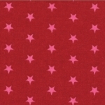 Batiste Frou-Frou Etoiles Rubis éclatant 20x140 cm