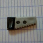 Bouton scie noir