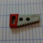 Bouton scie rouge