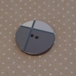 Bouton style Mondrian 27mm kaki café