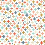 Tissu Croix Cocktail émaillé par Aime comme Marie, 50x140 cm