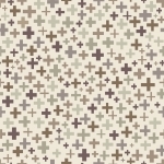 Tissu Croix Galet par Aime comme Marie, 20x140 cm