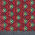 Tissu Damask fond rouge 20 x 110 cm