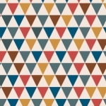 DERNIER COUPON Aime comme Marie Petits triangles coloris été indien 36 x 140 cm