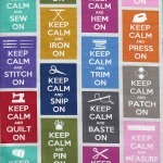 Tissu Keep Calm 20x110 cm