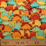 Tissu troupeau de dinosaures 20x110 cm