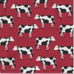 Popeline Vaches 25x140 cm