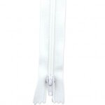 Zip blanc 20cm