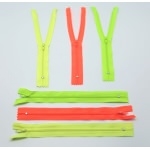 Zip jaune fluo 20 cm