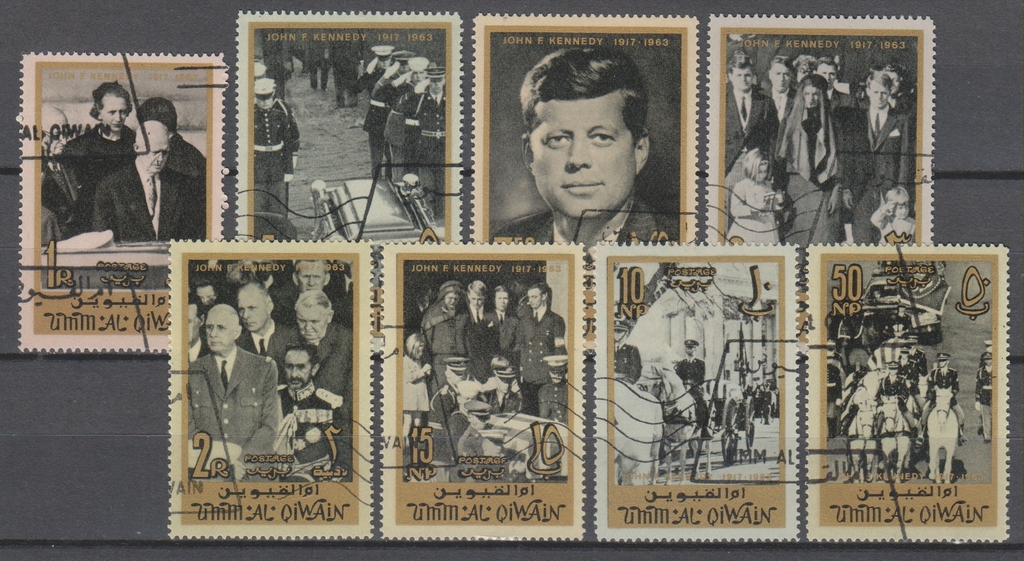 Umm Al Qiwain Kennedy S Rie De Valeurs Monde Timbres