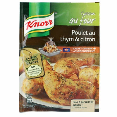 Knorr Mon Poulet Au Four Savory Grocery Papillottes Et Sachets