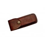 Etui en cuir marron couteau, gaine transport housse