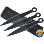 Pack 3 couteaux de lancer, couteau jet - TK3BKB