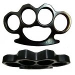 Poing américain black de rue - large noir